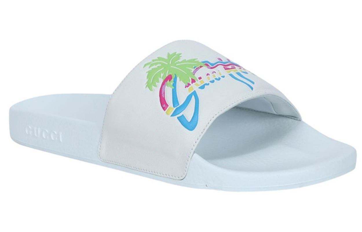 Order 구찌 퍼슛 슬라이드 '하와이 - 화이트' 630601-DIR00-9014