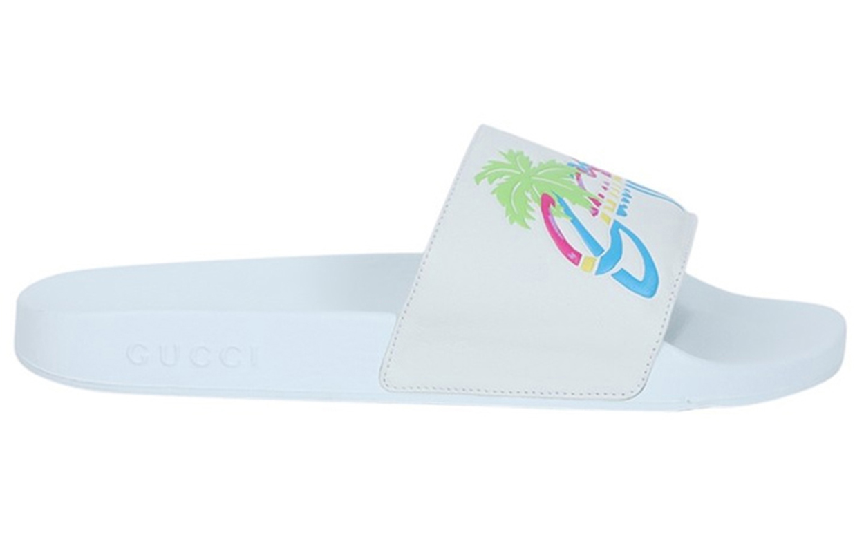 Purchase 구찌 퍼슛 슬라이드 '하와이 - 화이트' 630601-DIR00-9014