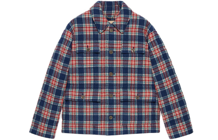 Gucci Quilted Logo Jacket Blue - SS22 Chinese New Year Collection 683264-ZAIKY-4310