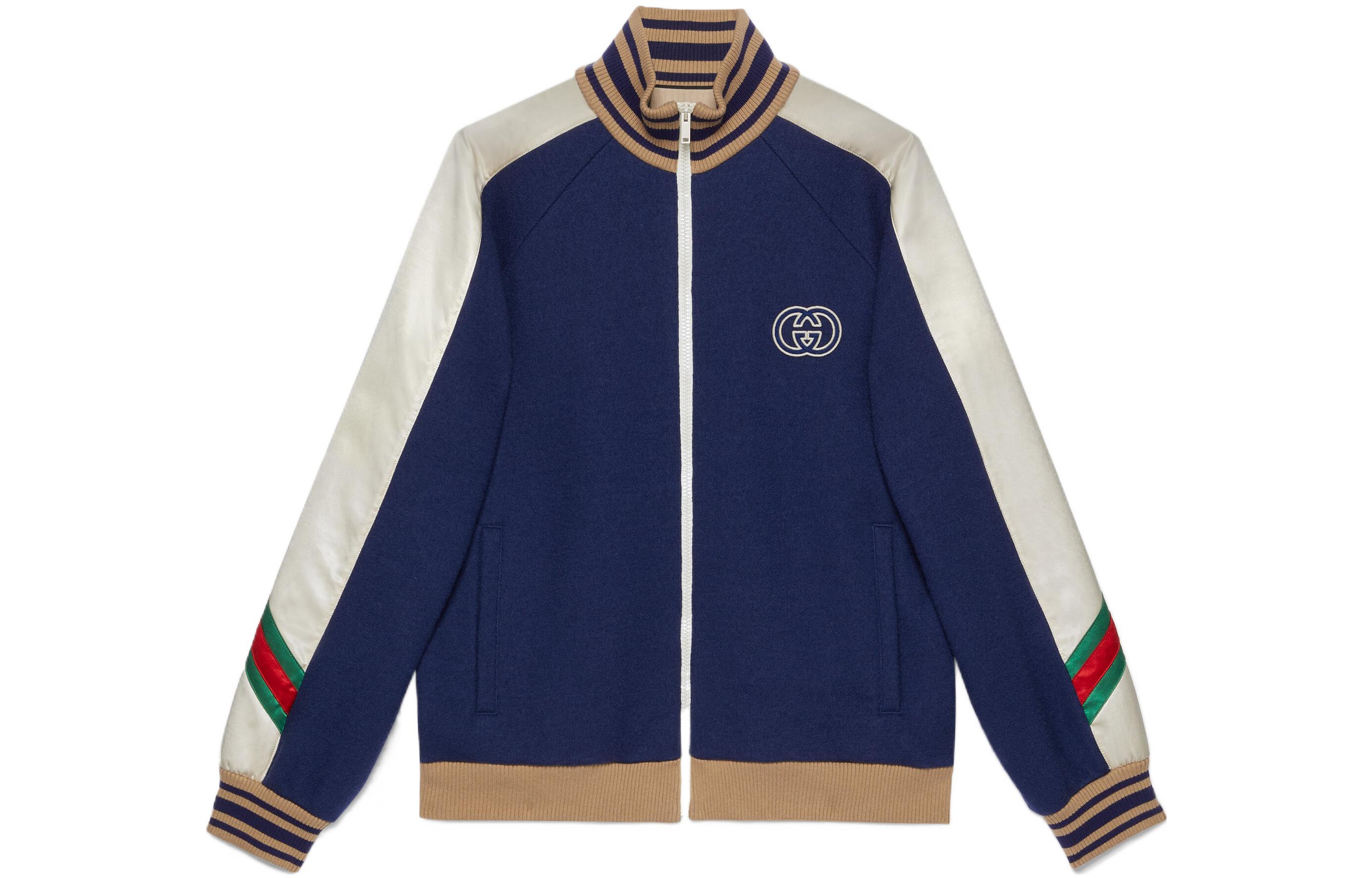Gucci Rabbit Year Limited Knit Wool Logo Jacquard Jacket Blue () 706418-XJET0-4030
