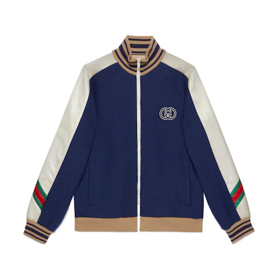 Gucci Rabbit Year Limited Knit Wool Logo Jacquard Jacket Blue () 706418-XJET0-4030