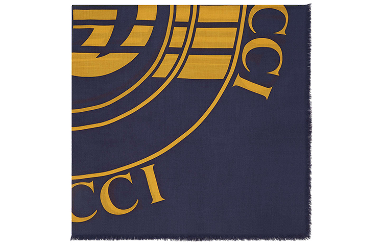 GUCCI Record Print Blue Shawl 630504-4GB14-4275 圖 3