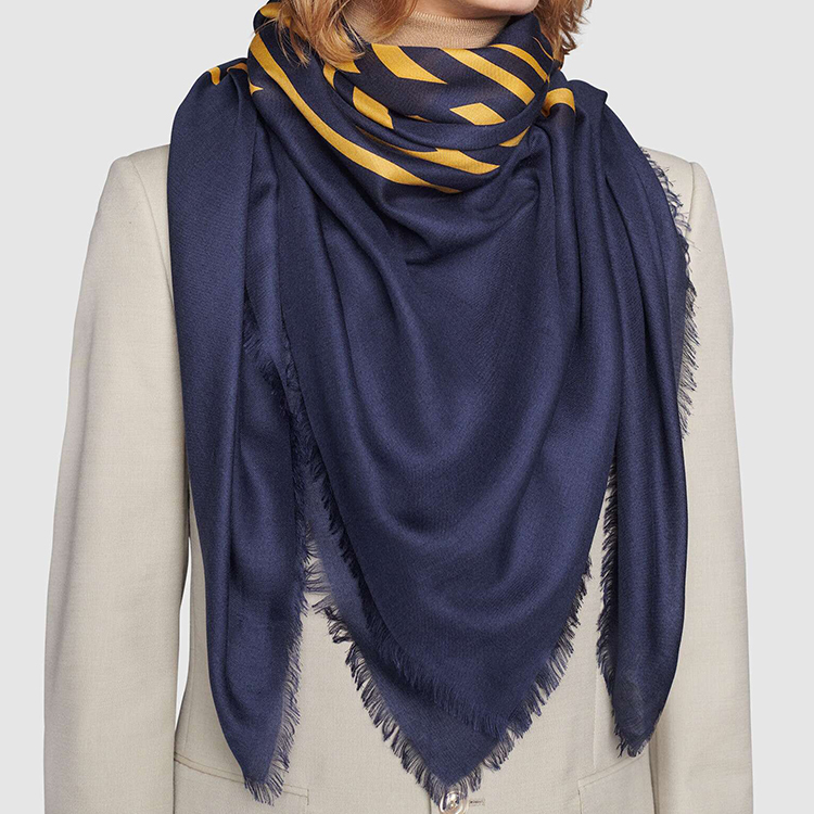 GUCCI Record Print Blue Shawl 630504-4GB14-4275 圖 4