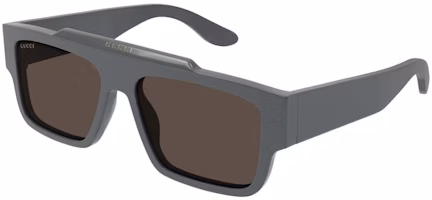 Gucci Rectangle Frame Sunglasses Charcoal Grey/Brown (GG1460S-003-FR) Gucci Rectangle Frame Sunglasses Charcoal Grey/Brown (GG1460S-003-FR)