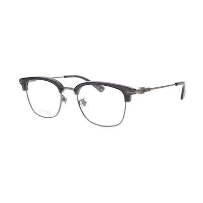 GUCCI Rectangle Optical Eyeglass Frame Black TR90 Metal Unisex Eyewear GG1606OK003