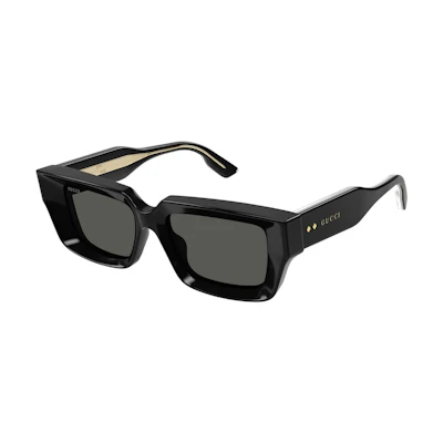 Gucci Rectangle Sunglasses Black/Grey (GG1529S-001)