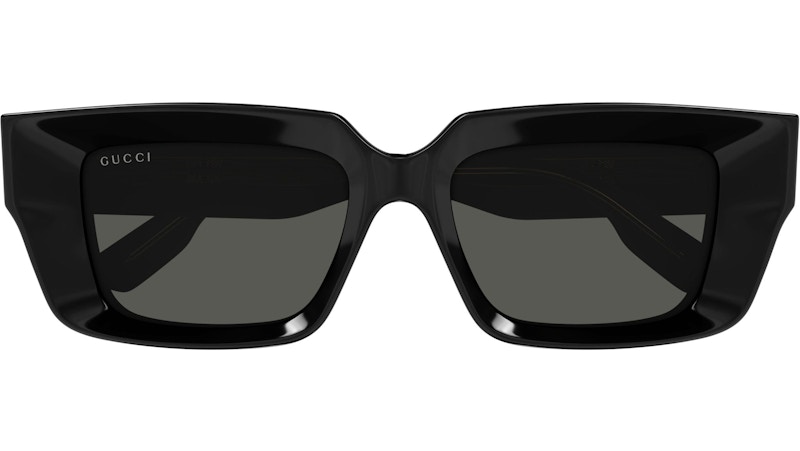 Order Gucci Rectangle Sunglasses Black/Grey (GG1529S-001)