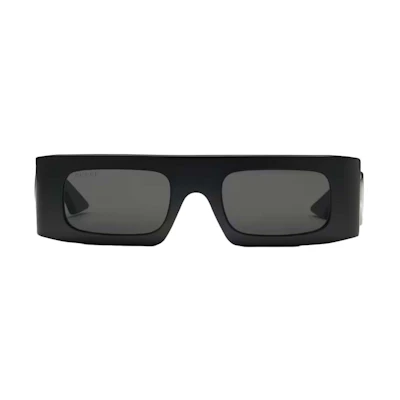 Gucci Rectangular-Frame Sunglasses Black (779489 J1691 1012)