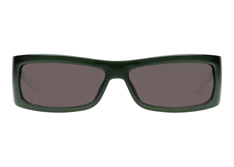 Gucci Rectangular Frame Sunglasses Dark Green