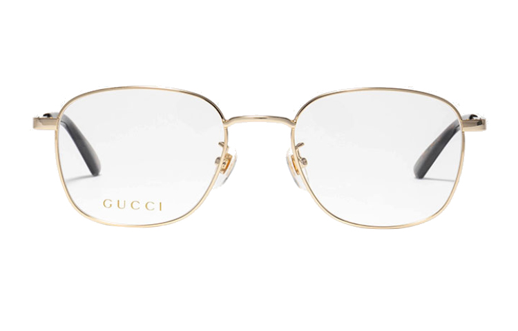 GUCCI Rectangular Metal Optical Eyeglass Frame Gold Unisex Business Edition GG0861OA-005 圖 3