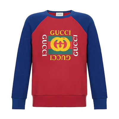 Gucci Red Alphabet Print Crewneck Sweatshirt Long Sleeve 497255-X3I87-6094