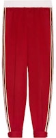 Gucci Red Knit Track Pants with Side Stripes and Logo Appliqué 653392-ZAGP0-6429 Gucci Red Knit Track Pants with Side Stripes and Logo Appliqué 653392-ZAGP0-6429