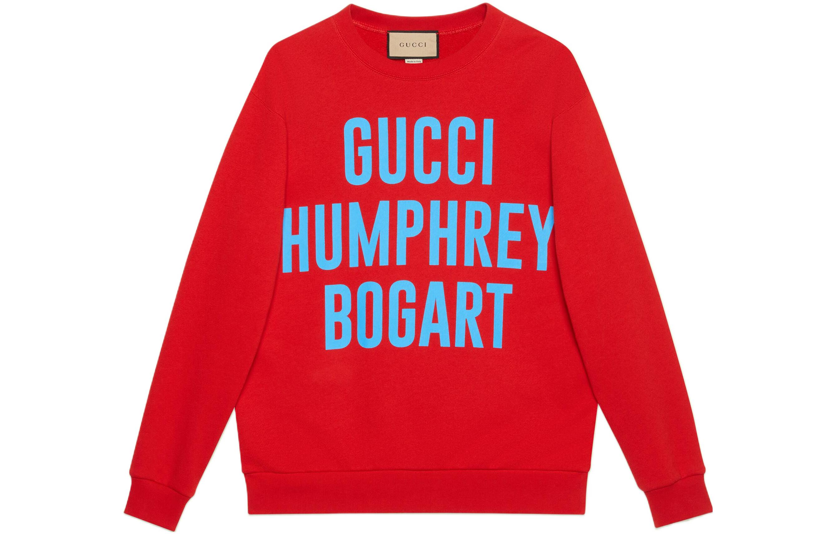 Gucci Red Logo Print Pullover Sweatshirt 623245-XJEN-86269