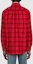 Shop GUCCI Red Long-Sleeve Shirt with Cat Patch and Button-Down Collar. 663380-ZAHB1-6153