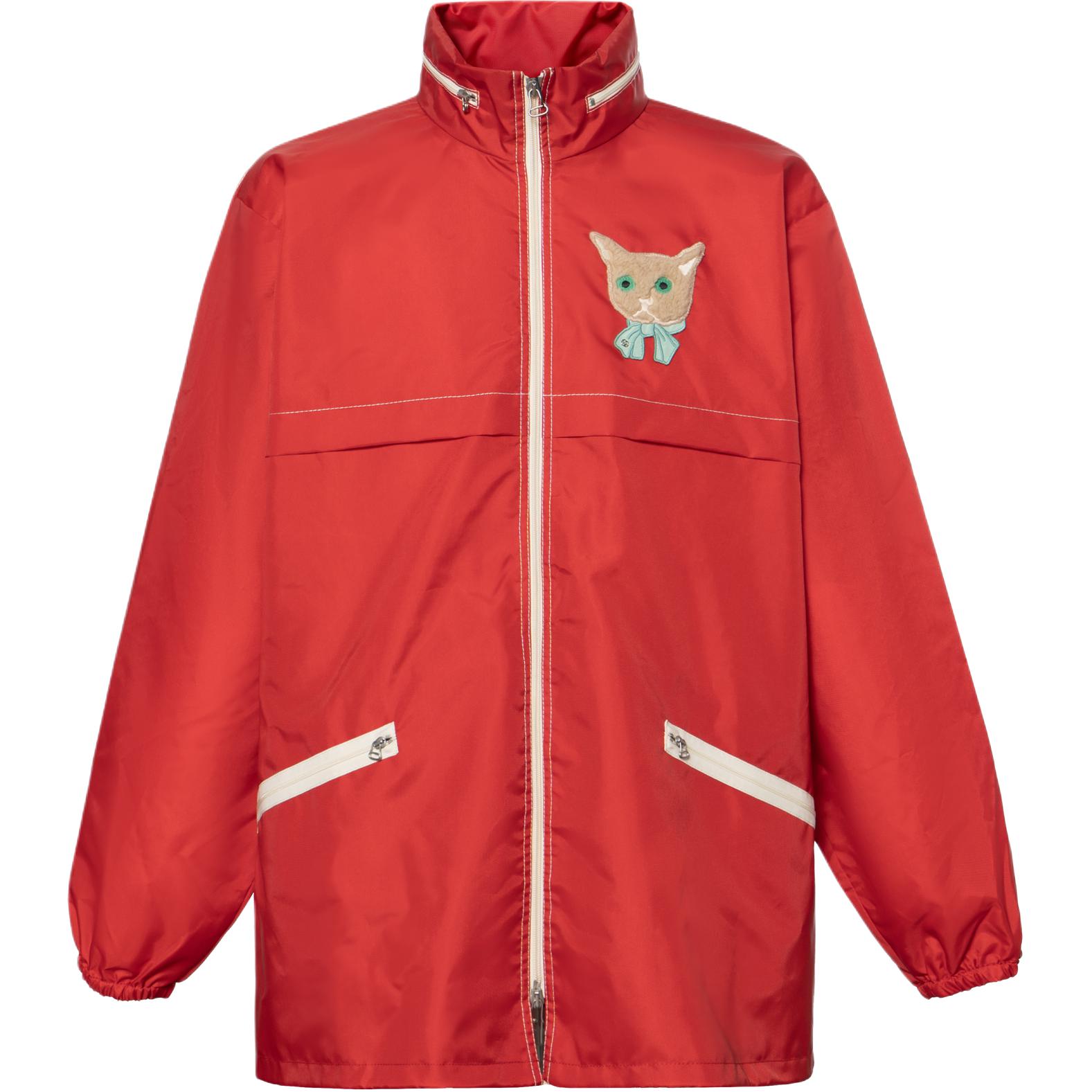 Gucci Red Zip Jacket with Cat Print 654025-ZAGPU-6482