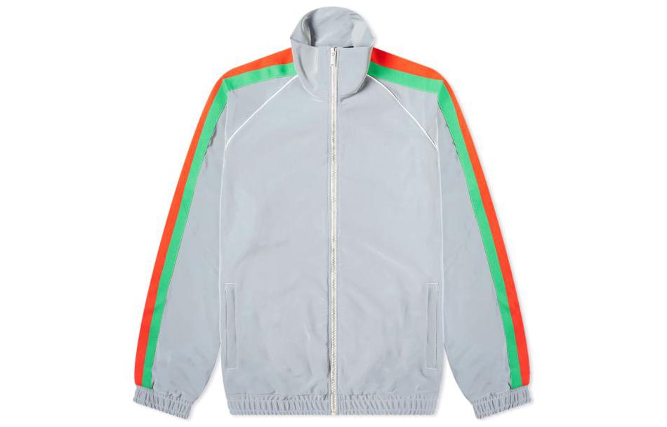 Gucci Reflective High-Neck Zip Jacket Silver Contrast 587355-XJBN7-1300
