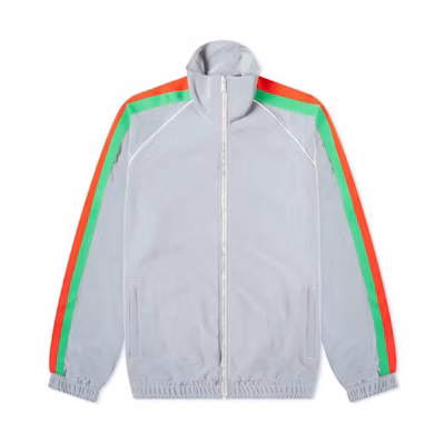 Gucci Reflective High-Neck Zip Jacket Silver Contrast 587355-XJBN7-1300