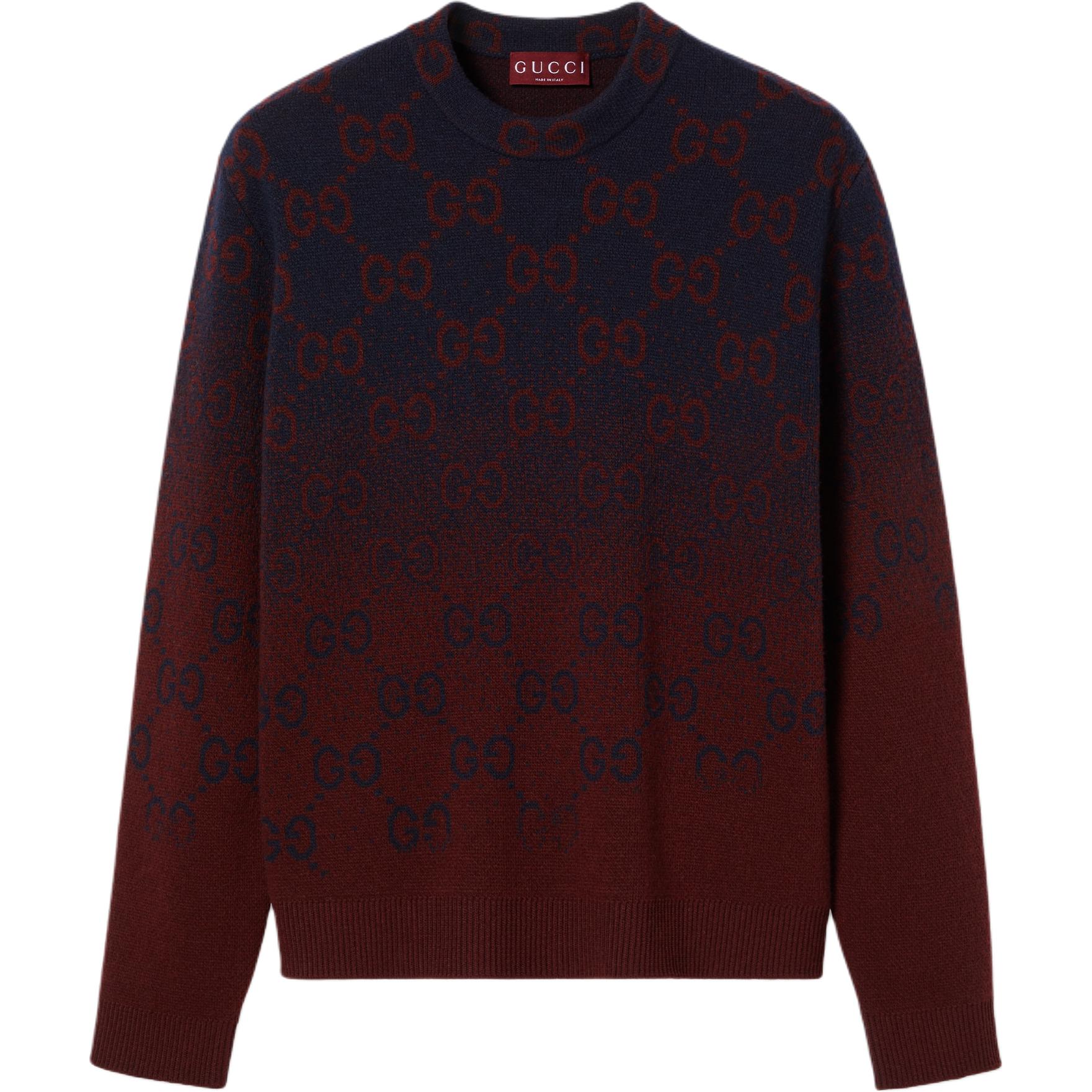 Gucci Regular Fit Ribbed Sweater for Men in Maroon 788533-XKD42-4271