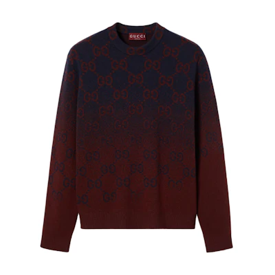 Gucci Regular Fit Ribbed Sweater for Men in Maroon 788533-XKD42-4271