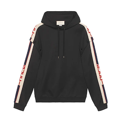 Gucci Removable Sleeve Hoodie Black 475354-X5U11-1014