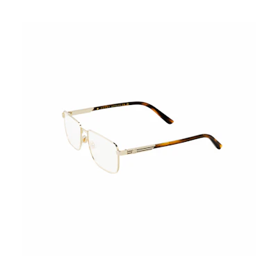 GUCCI Retro Alloy Rectangle Optical Glasses for Men Business Edition. GG1291O-004