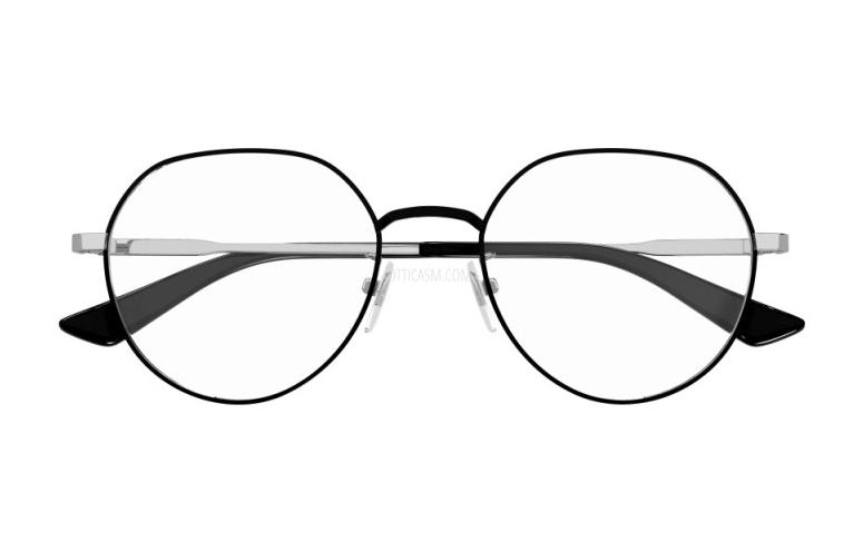 Shop GUCCI Retro Lightweight Alloy Round Optical Glasses Men’s Black. GG1232OA-003