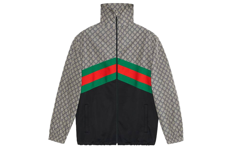 Gucci Retro Logo Knit Zip-Up Jacket for Men Multicolor 545606-XJAC2-4350
