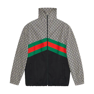 Gucci Retro Logo Knit Zip-Up Jacket for Men Multicolor 545606-XJAC2-4350