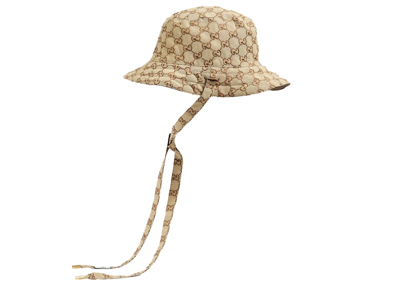 Order 古驰GG帆布尼龙双面帽 米色/棕色