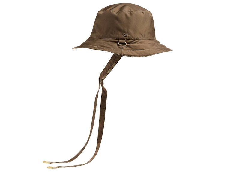 Purchase 古驰GG帆布尼龙双面帽 米色/棕色