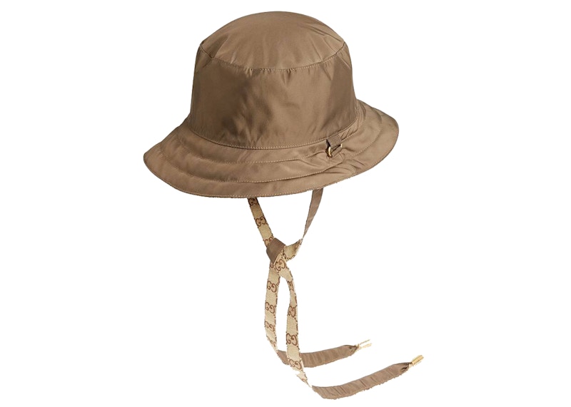 Details for 古驰GG帆布尼龙双面帽 米色/棕色