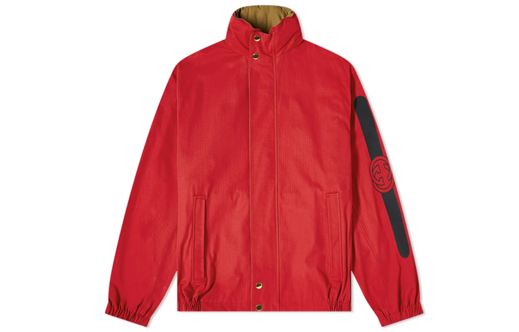 Gucci Reversible Jacket Red with Letter Print Pattern 618902-ZAEOM-6082