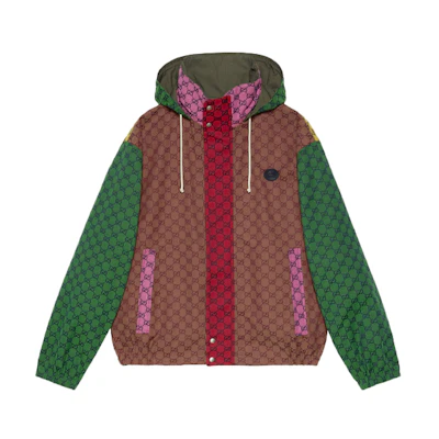 Gucci Reversible Logo Print Hooded Jacket for Men Floral 658114-Z8AOH-9870