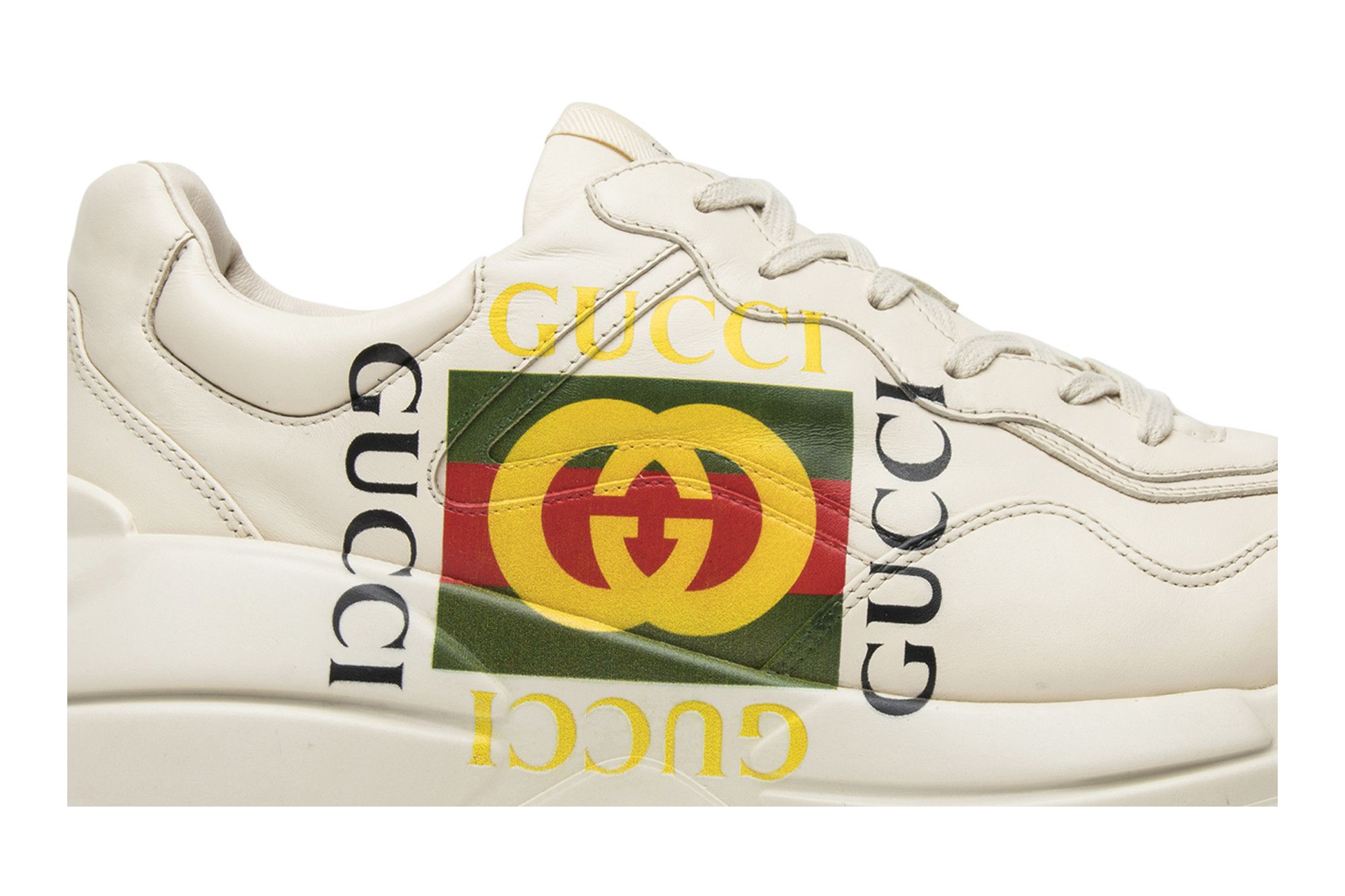 Order Gucci Rhython Sneaker in Pelle ''Square Logo'' 00878-DRW00-9522
