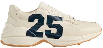 GUCCI古馳 Rhyton 25 印花 經典休閒 低筒 老爸鞋 男款 象牙白 Order GUCCI古馳 Rhyton 25 印花 經典休閒 低筒 老爸鞋 男款 象牙白