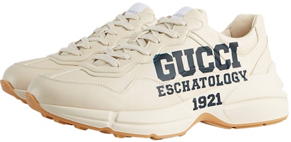 GUCCI古馳 Rhyton 25 印花 經典休閒 低筒 老爸鞋 男款 象牙白 Shop GUCCI古馳 Rhyton 25 印花 經典休閒 低筒 老爸鞋 男款 象牙白