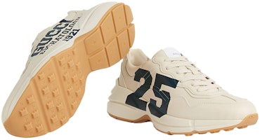 GUCCI古馳 Rhyton 25 印花 經典休閒 低筒 老爸鞋 男款 象牙白 Details for GUCCI古馳 Rhyton 25 印花 經典休閒 低筒 老爸鞋 男款 象牙白