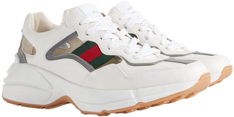 GUCCI古馳 Rhyton鏤空時尚潮流低筒老爹鞋男款白 Order GUCCI古馳 Rhyton鏤空時尚潮流低筒老爹鞋男款白