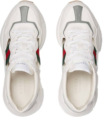 GUCCI古馳 Rhyton鏤空時尚潮流低筒老爹鞋男款白 Lookbook GUCCI古馳 Rhyton鏤空時尚潮流低筒老爹鞋男款白