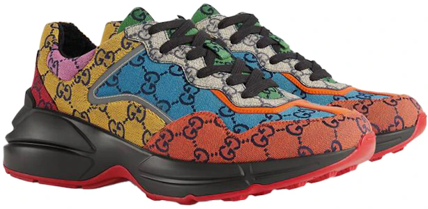 Lookbook GUCCI 古馳 Rhyton Multicolour系列 時尚百搭老爹鞋 彩色
