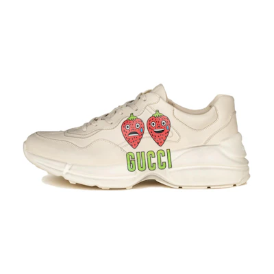 Gucci Rhyton GG Apple Sneakers 'Cream White Red'