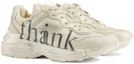 Lookbook Gucci Rhyton 'Think/Thank' Lelaki Wanita Kasut Sneakers 636343-A9L00-9522