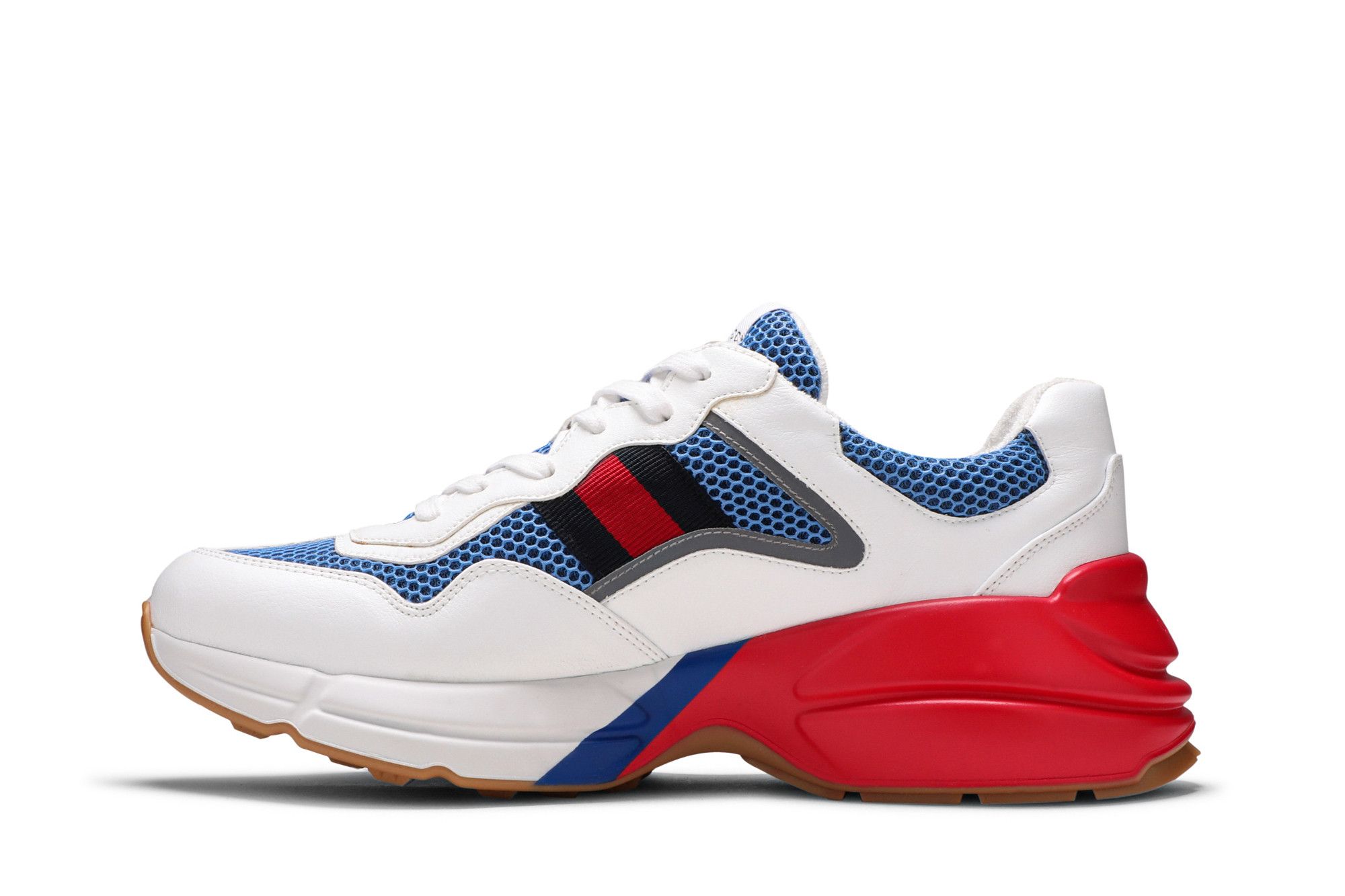 Lookbook Gucci Rhyton 'Blanco Azul Rojo Reflectante' 643491-2H040-9145