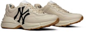 Cheap Sneaker Kulit Gucci Rhyton 'NY Yankees' 548638-DRW00-9022