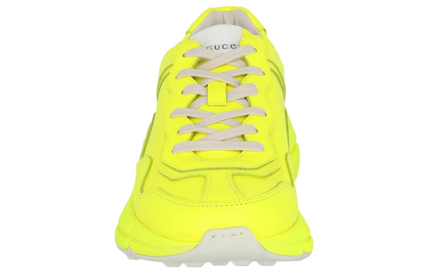 Shop グッチ ライトン ロー "蛍光イエロー" 549093-OZR00-7205