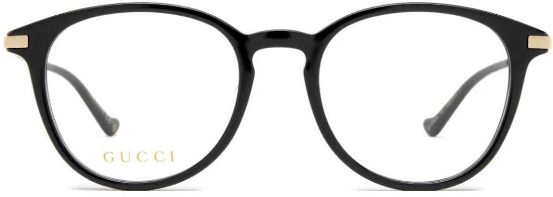구찌 블랙 원형 광학 안경 - 플라스틱 프레임 & 각인 템플 남성용 GG1466OA001 Lookbook 구찌 블랙 원형 광학 안경 - 플라스틱 프레임 & 각인 템플 남성용 GG1466OA001