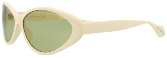 Gucci Round Sunglasses Ivory/Ivory/Green (GG1377S-30014359-001) Gucci Round Sunglasses Ivory/Ivory/Green (GG1377S-30014359-001)
