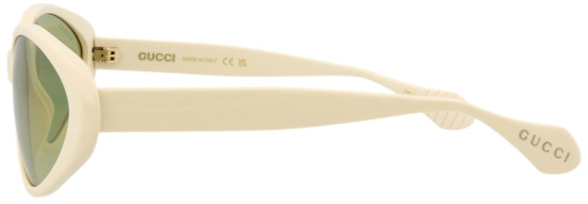 Gucci Round Sunglasses Ivory/Ivory/Green (GG1377S-30014359-001) Lookbook Gucci Round Sunglasses Ivory/Ivory/Green (GG1377S-30014359-001)