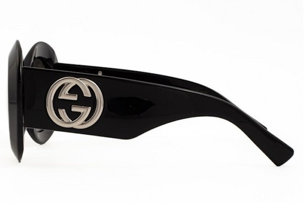 Gucci Round Sunglasses Shiny Black/Grey (GG1647S-007) Lookbook Gucci Round Sunglasses Shiny Black/Grey (GG1647S-007)