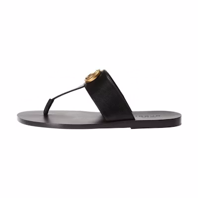 Gucci Rubber GG Slide 'Black'